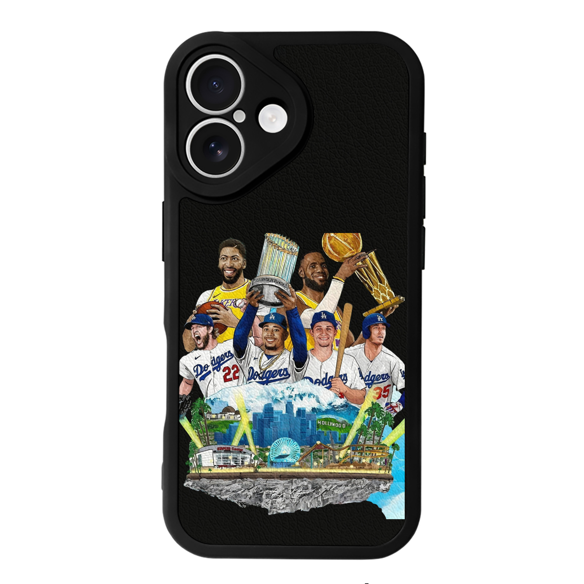  IPhone 16 Silicone Leather Case – UV Print, Lambskin Texture – Perfect Fit, Wireless Charging Compatible, Scratch Resistant, Precise Cutouts – Stylish Protection For IPhone 16